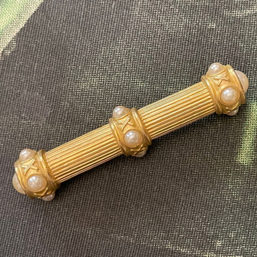 French large brooch like new, custom jewellery vintage