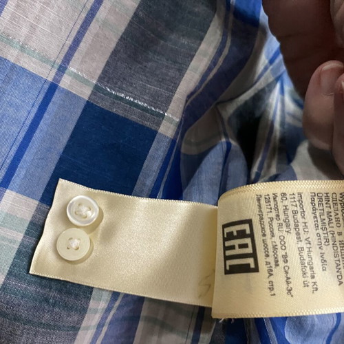 Lee women's checked shirt like new, size M, white and blue