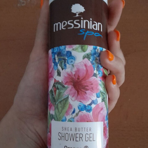 Messinian Spa Shea Butter Shower Gel New 300ml Orange Vanilla Orchid Blueberry
