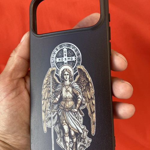 iPhone 17 Pro Max Silicone Case Cover Saint Archangel Michael new