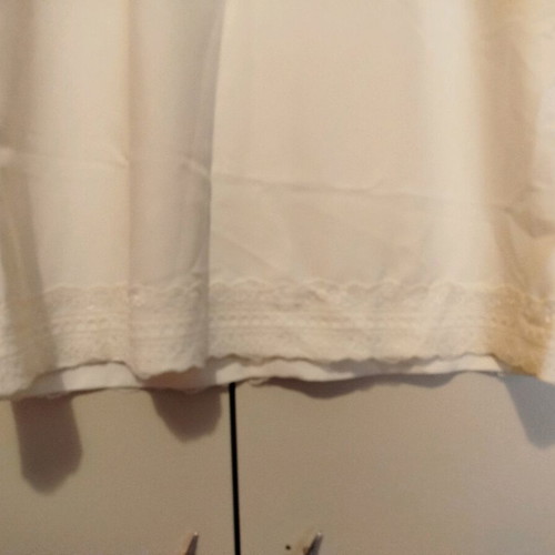Crepe blouse new with lace hem, sizes XL and XXL