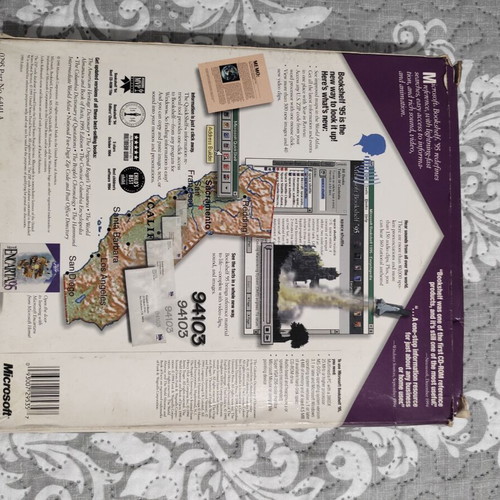 Microsoft Bookshelf '95 CD-ROM software like new for Windows 95 and 3.1