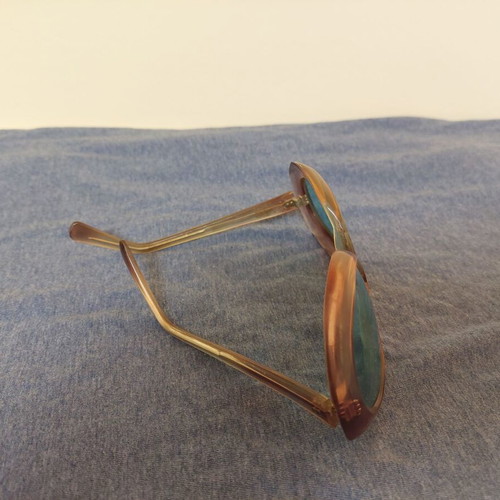 Vintage sunglasses 50s collectible used, horn-rimmed frame