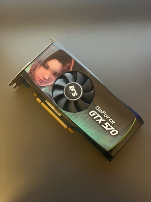ECS GeForce GTX 570 1.28GB GDDR5 κάρτα γραφικών μεταχειρισμένη