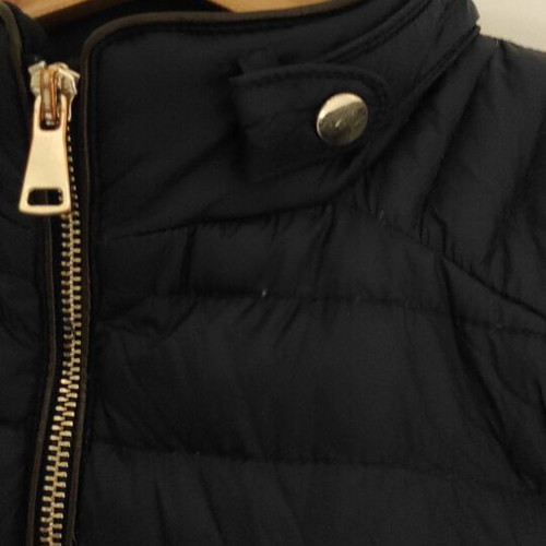 Zara puffy quilted jacket with down used, size L, dark blue