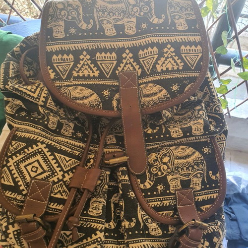 Backpack ethnic brown like new