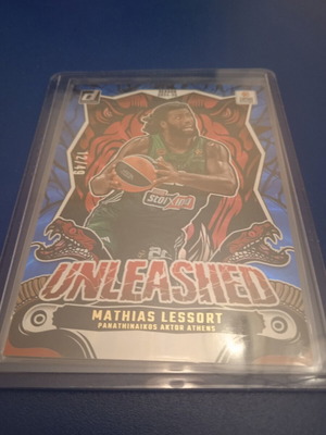 Mathias Lessort Panini Euroleague Donruss Unleashed card /49