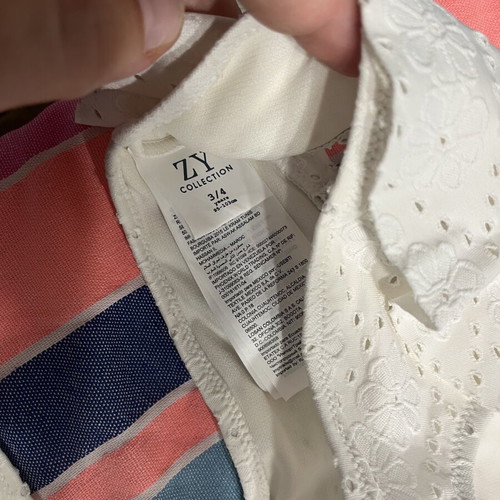Baby white swimsuit for girls up to 2 years