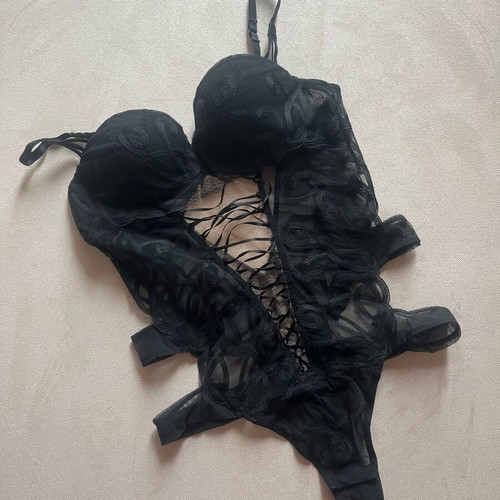 Luna corset black like new, size M