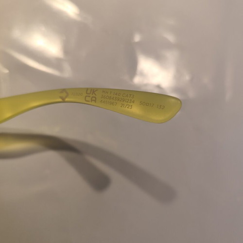 Decathlon children's sunglasses, black and yellow, 13cm