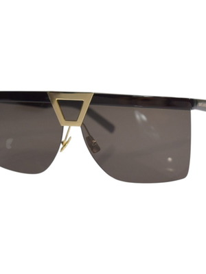 Saint Laurent SL 537 Palace 001 μαύρα γυαλιά ηλίου με χρυσό τρίγωνο