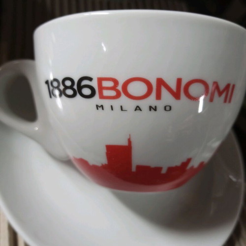 Bonomi cappuccino cups large new, set of 6