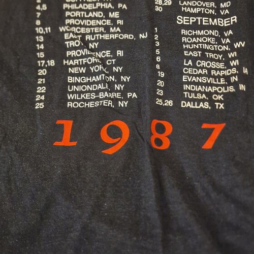 Whitesnake vintage t-shirt used, official 1987 merch, size XL