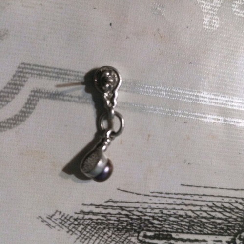 Silver earring used