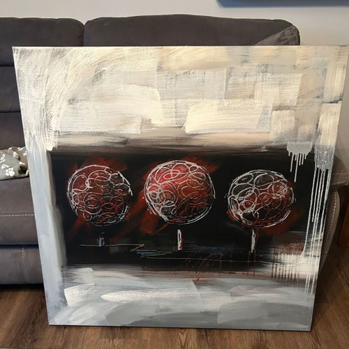 Canvas painting like new, dimensions 100 x 100