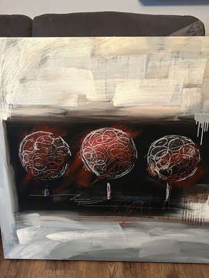Canvas painting like new, dimensions 100 x 100