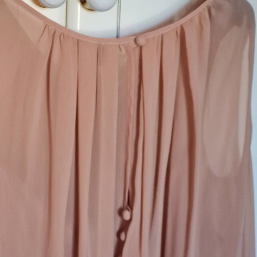 Benetton cocktail φόρεμα midi σαν καινούργιο, μπεζ ροζ, μέγεθος 12-14