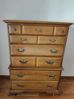 Chest of drawers with 6 drawers, wood