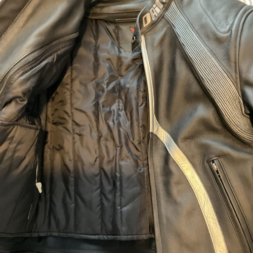 Dainese leather full reinforced jacket unisex new size 46 (S-M)