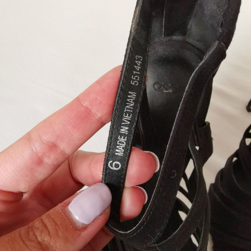 ASOS Caged heels used, size 39, black
