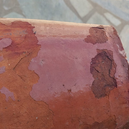 Traditional Clay Kiupi vintage decorative, used, height 35cm