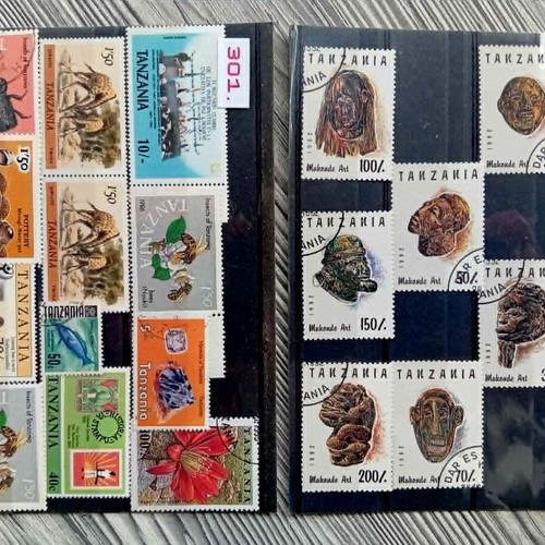 Tanzania stamps like new, 2 sheets from 1980s and 1990s