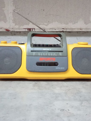 Boombox Sony CFS 904 Sports cassette radio used, 1980s decade