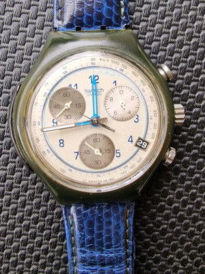 Swatch Chrono Alarm SON401 Point d'Orgue AG1997 μεταχειρισμένο συλλεκτικό ρολόι