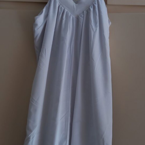 On Line summer dress size S like new, colorful white pattern