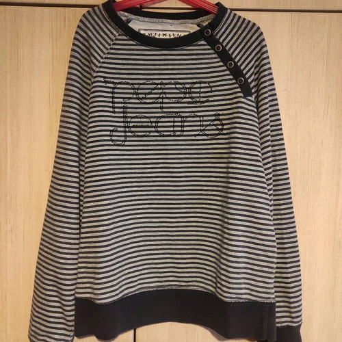 Pepe women's striped blouse like new, gray and purple, size S