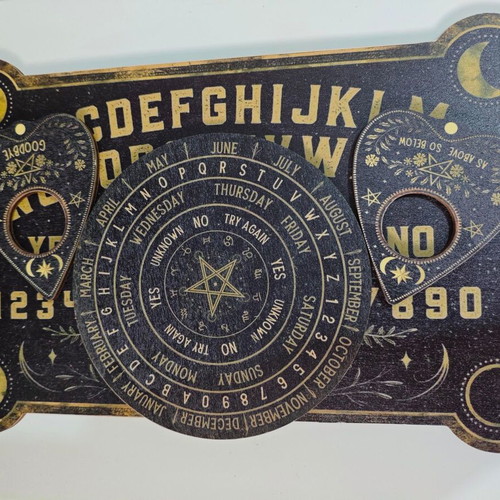 Vintage Ouija Board and Prediction Board like new with complete accessory set