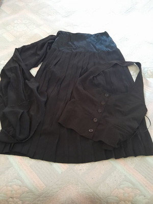 Skirt with vest gift, like new, size M 38 10