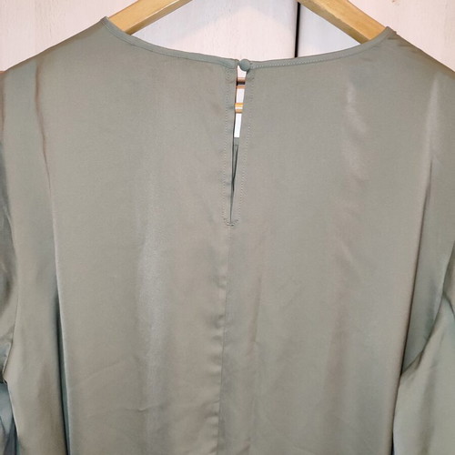 H&M Sage Green Satin Mini Dress XL like new