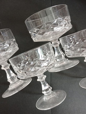 Ice cream bowls used, set of 4 pieces