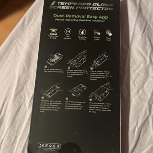 Black tempered glass for iPhone 14 Plus 13 Pro Max new