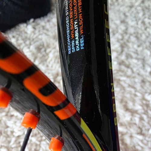 Wilson rackets and racket bag used