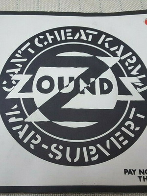 Zounds Can't Cheat Karma War Subvert 7' μεταχειρισμένο punk UK 1980