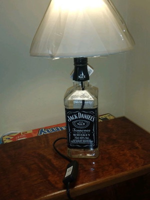 Φωτιστικό μπουκάλι Jack Daniel's καινούργιο χειροποίητο