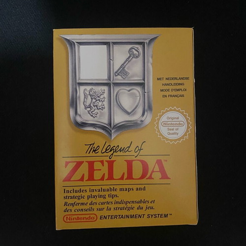 The Legend of Zelda NES repro empty box