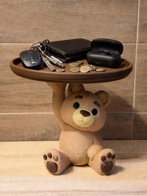 Teddy bear holder printed for keys and mobile new