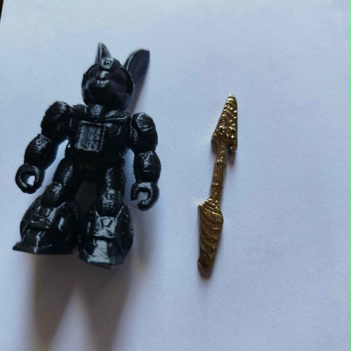 Beast Lagos figure with weapon, new, printed set