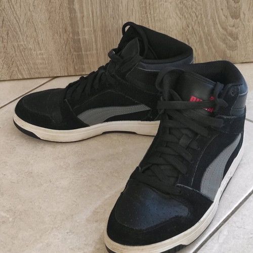 Puma athletic boots used, size 39, black