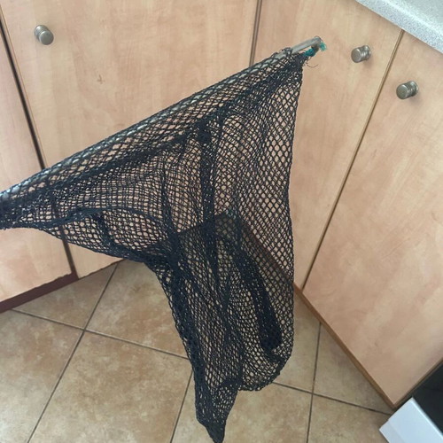 Aluminum Telescopic Fishing Net Like New, Metal Handle 1.40m