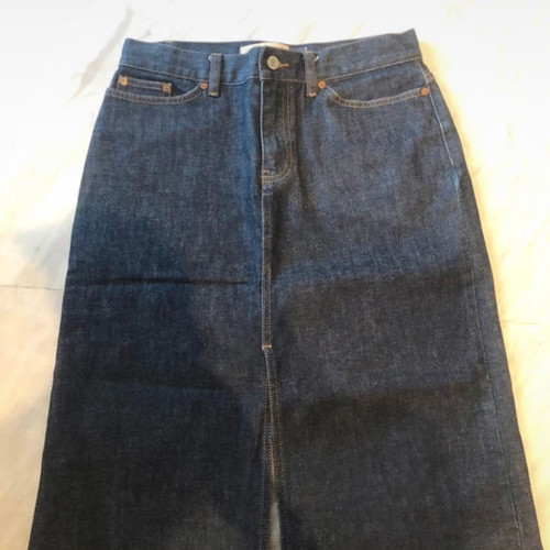 Gap denim skirt, dark blue, stretch, size M