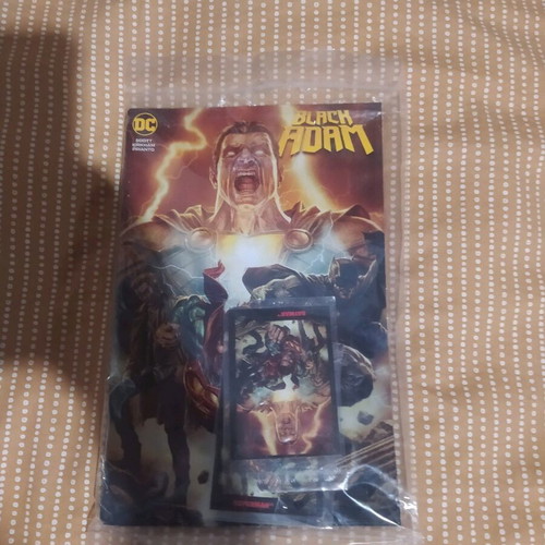 Black Adam comic like new with cards