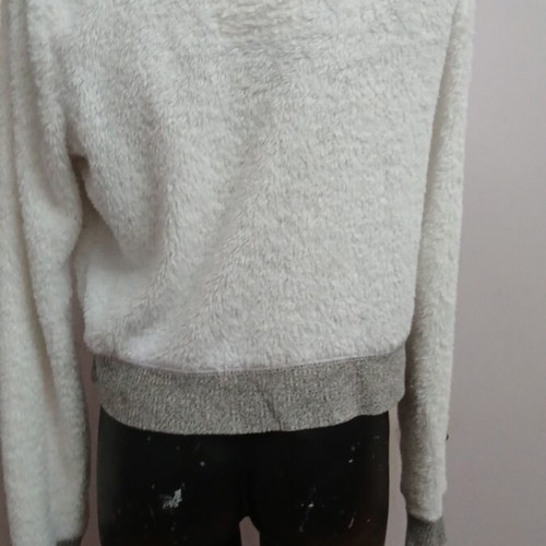 Hollister women's sweater like new, white and gray, size S