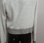 Hollister women's sweater like new, white and gray, size S