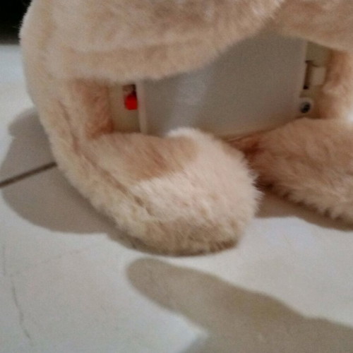 Plush dog with movement like new and free dog leash