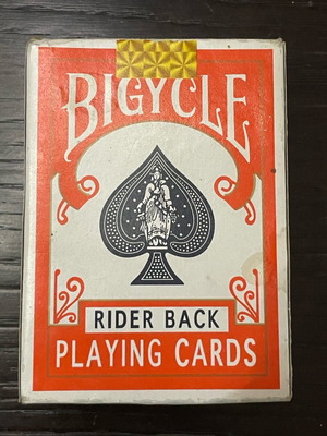 Vintage Bicycle Poker 808 playing cards used, 2 red decks