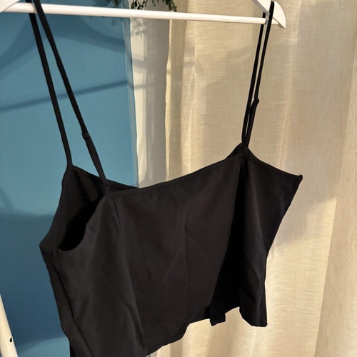 H&M crop top, black, XXL